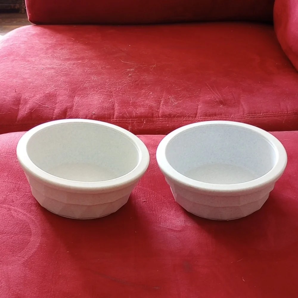 6 inch cat bowls (two)